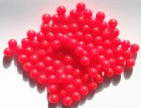 100 8mm Acrylic Opaque Red